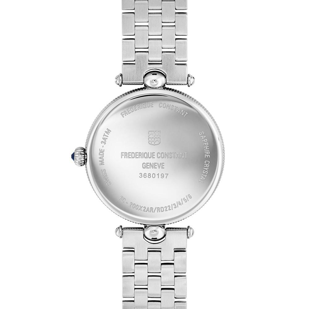 商品Frederique Constant|Women's Swiss Art Deco Stainless Steel Bracelet Watch 30mm,价格¥7941,第6张图片详细描述