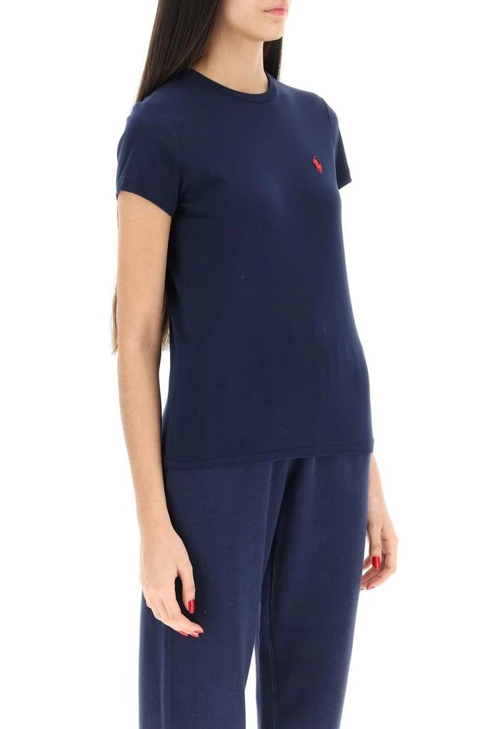 商品Ralph Lauren|Logo Embroidered Basic T Shirt,价格¥639,第4张图片详细描述
