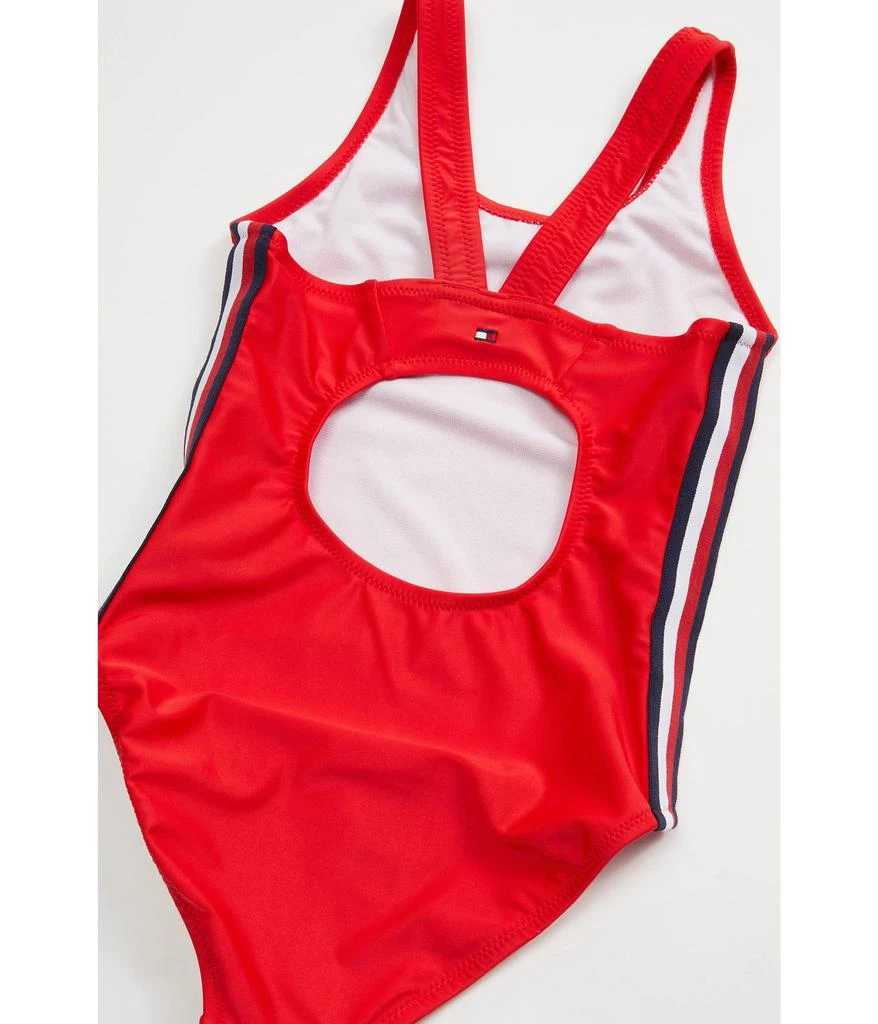 商品Tommy Hilfiger|Taping 85 One-Piece Swimsuit (Big Kids),价格¥192,第2张图片详细描述