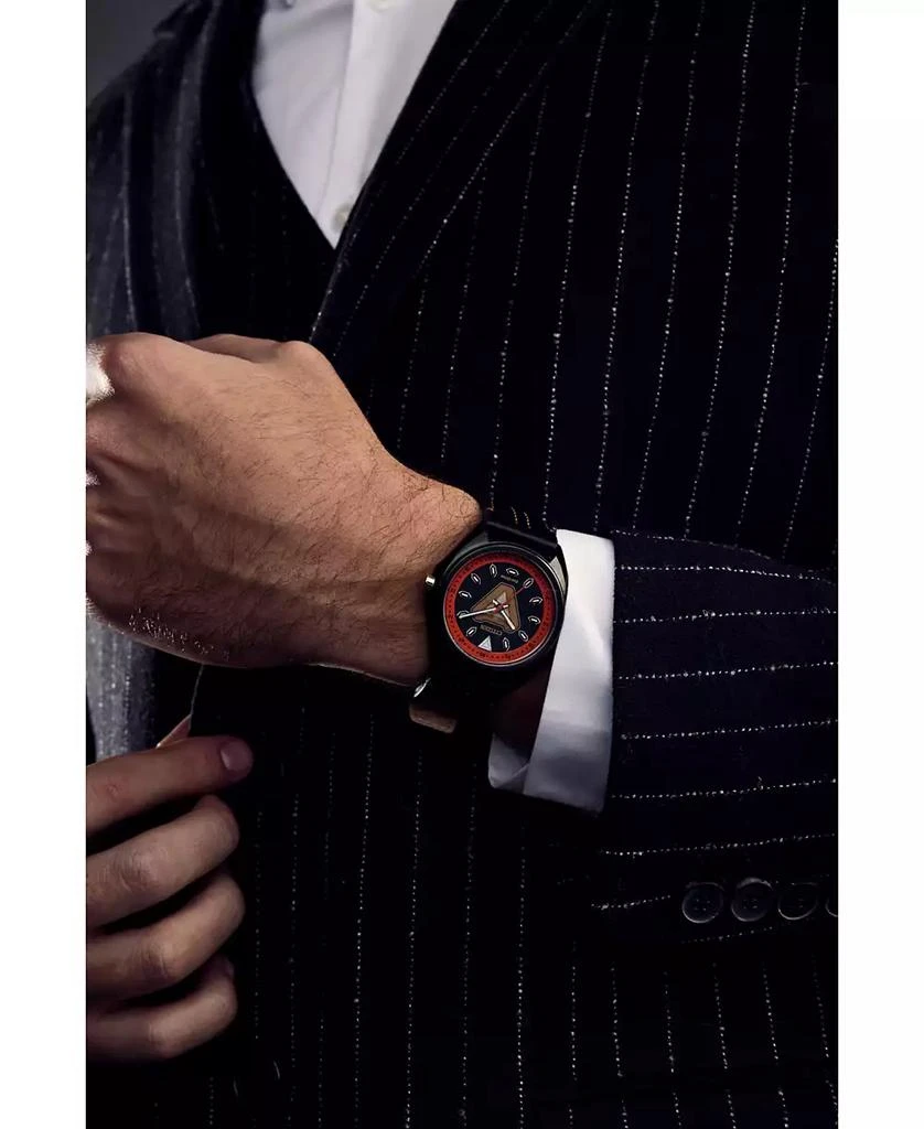 商品Citizen|Eco-Drive Men's Marvel Tony Stark Black Leather Strap Watch 43mm,价格¥1999,第5张图片详细描述