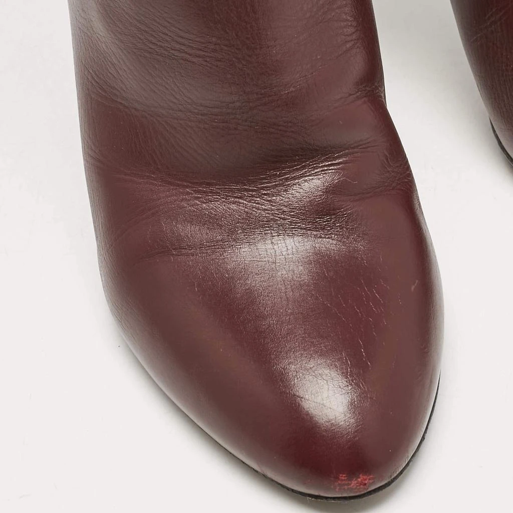 Louis Vuitton Burgundy Monogram Leather Ankle Boots Size 38 商品