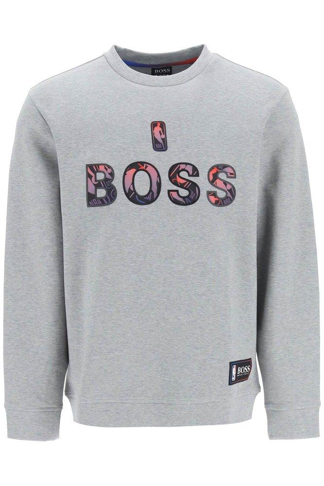 Boss Hugo Boss X NBA Logo Printed Crewneck Sweatshirt商品第1张图片规格展示