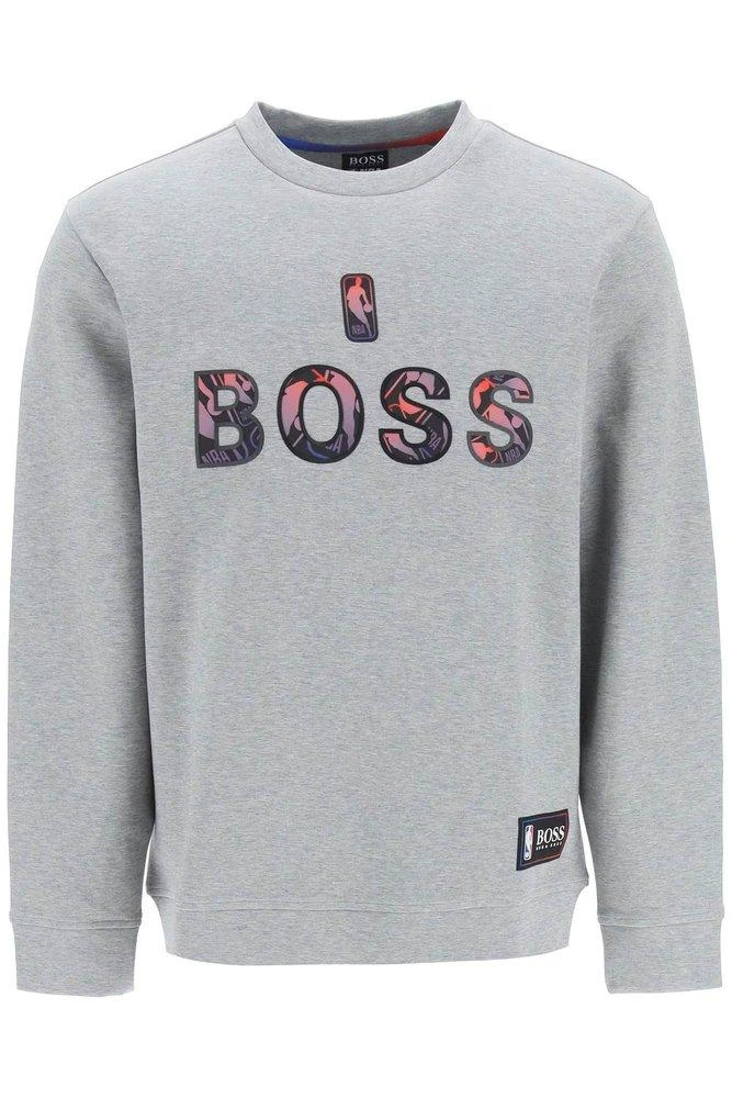 商品Hugo Boss|Boss Hugo Boss X NBA Logo Printed Crewneck Sweatshirt,价格¥631,第1张图片