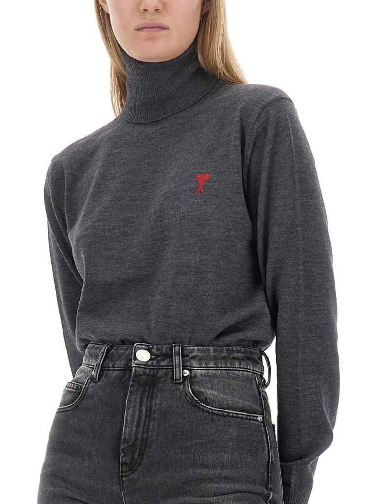 商品AMI|AMI Ami de Coeur High Neck Knitted Jumper,价格¥2210,第3张图片详细描述