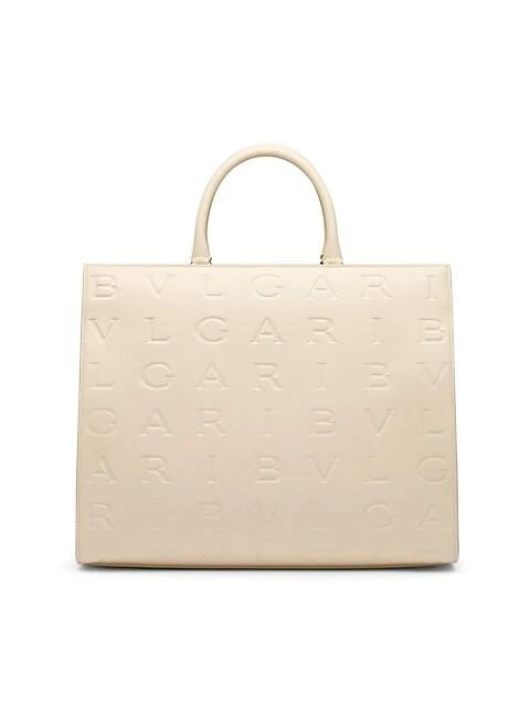 商品BVLGARI|Bvlgari Logo Infinitum Leather Tote,价格¥20156,第5张图片详细描述