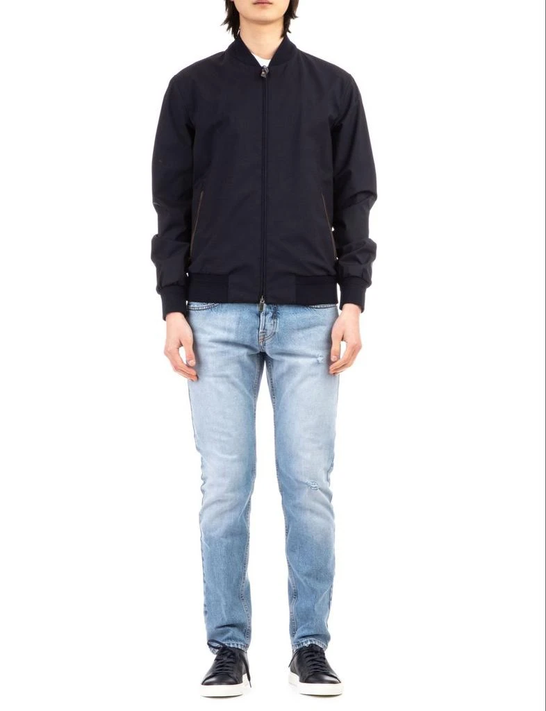 商品Zegna|Zegna Zipped Long-Sleeved Bomber Jacket,价格¥13638,第1张图片