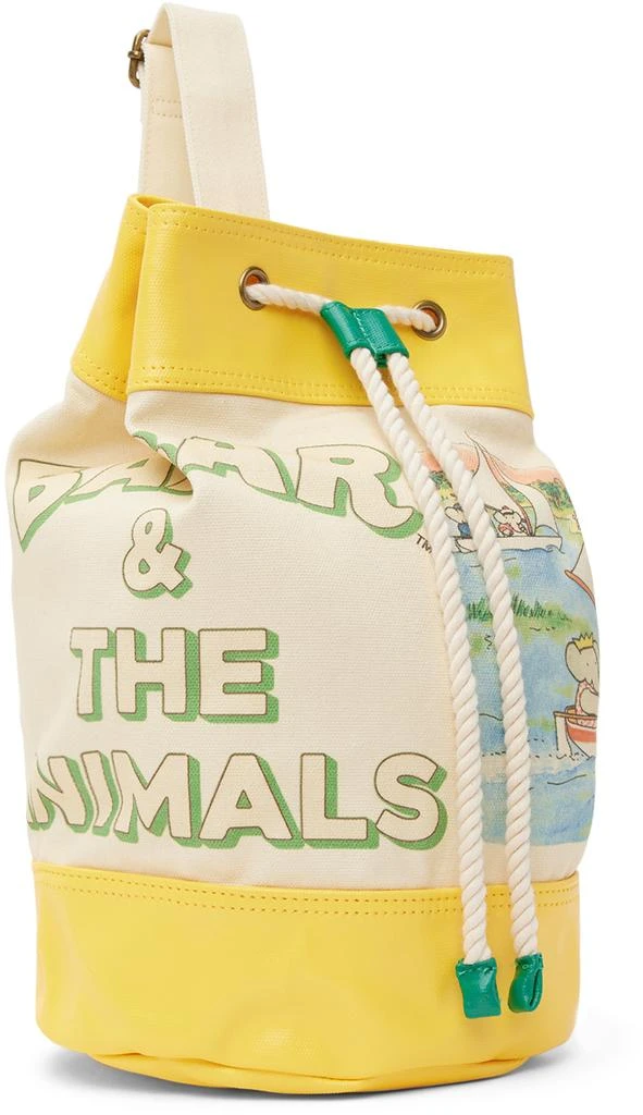 商品The Animals Observatory|Kids Yellow & Off-White Babar Backpack,价格¥530,第2张图片详细描述