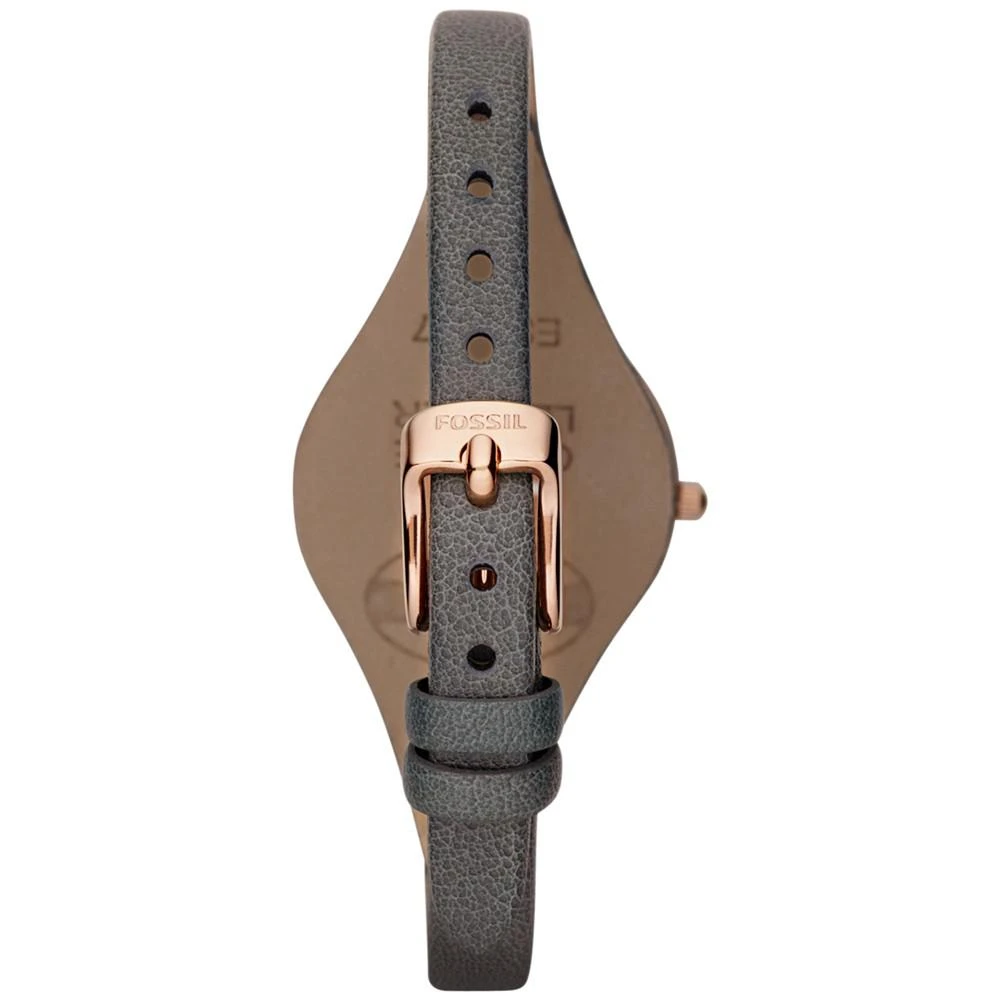 商品Fossil|Women's Georgia Ash Gray Leather Strap 腕表 32mm ES3077,价格¥786,第4张图片详细描述