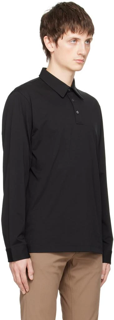 商品Theory|Black Ronan Long Sleeve Polo,价格¥462,第2张图片详细描述