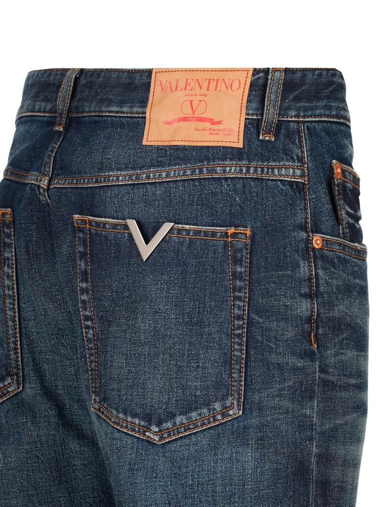 商品Valentino|Valentino Logo Patch Mid-Rise Jeans,价格¥5899,第3张图片详细描述