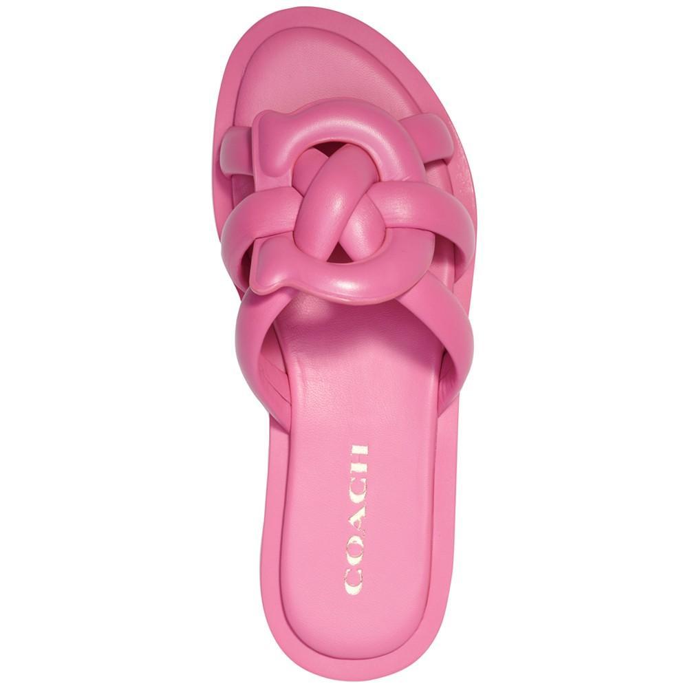 商品Coach|Women's Georgie Soft Signature Slide Sandals,价格¥731,第6张图片详细描述