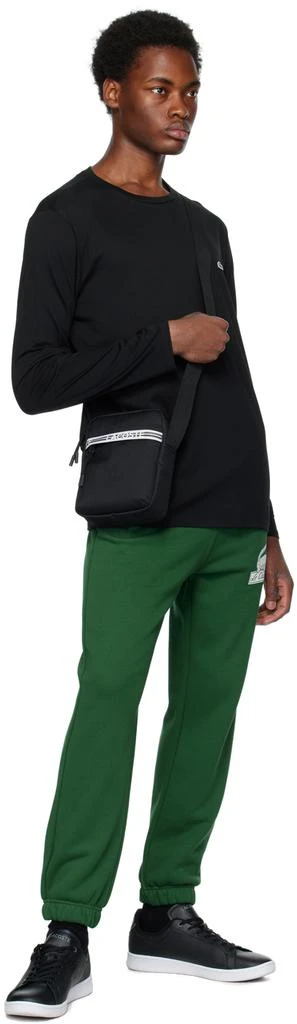 商品Lacoste|Black Crewneck Long Sleeve T-Shirt,价格¥368,第4张图片详细描述