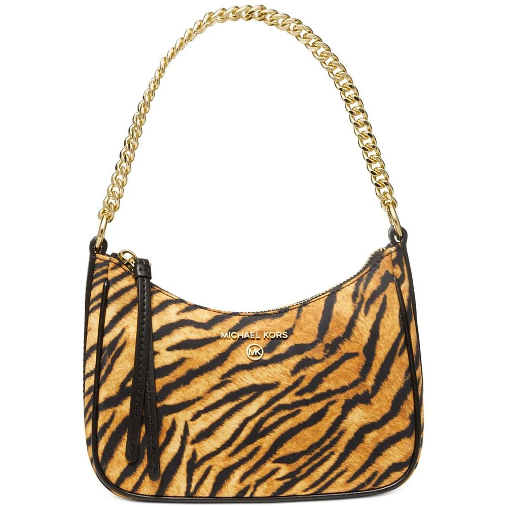 商品Michael Kors|Animal Print Jet Set Charm Chain Pouchette Shoulder Bag,价格¥823,第1张图片