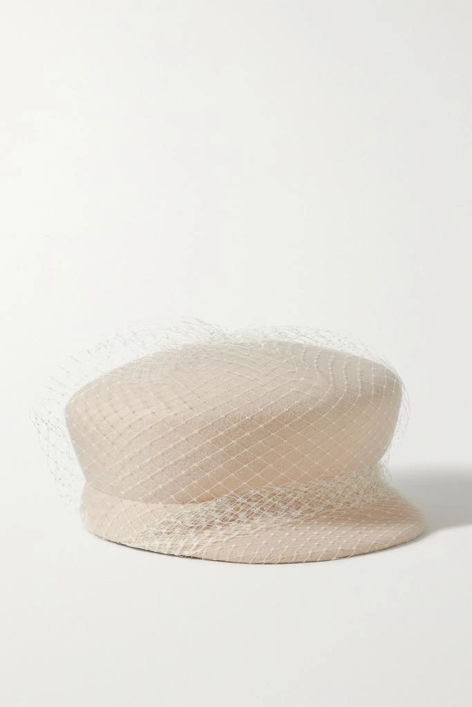 商品Eugenia Kim|Sabrina 羊毛毡渔网报童帽,价格¥1331,第1张图片