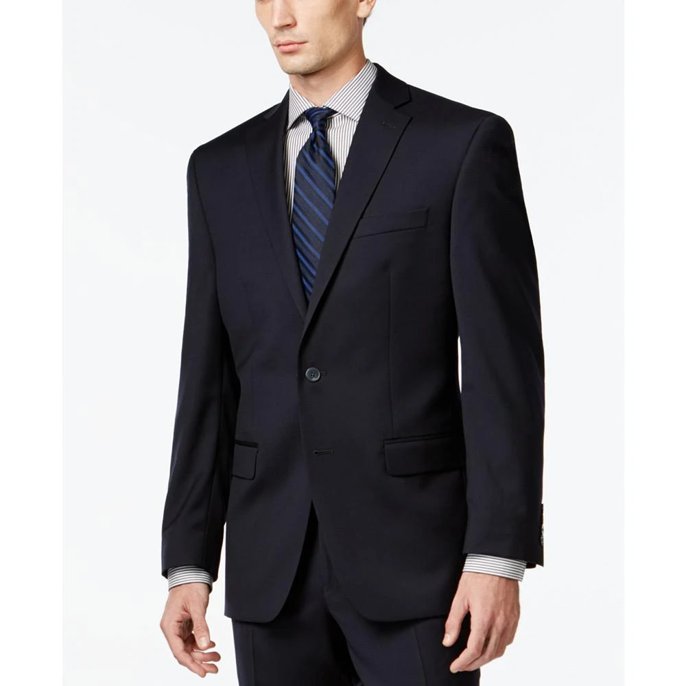 商品Calvin Klein|Solid Navy Slim-Fit Suit,价格¥1482,第4张图片详细描述