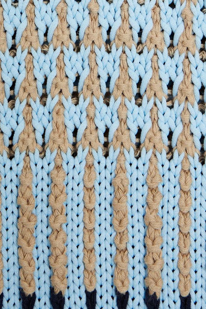 Striped jacquard-knit sweater商品第4张图片规格展示
