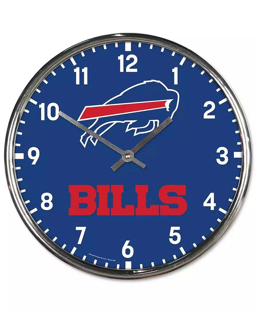 商品Wincraft|Buffalo Bills Chrome Wall Clock,价格¥261,第1张图片