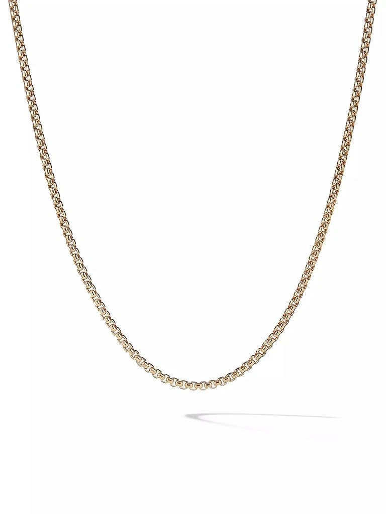 商品David Yurman|Box Chain Necklace in 18K Rose Gold, 2.7MM,价格¥18744,第1张图片