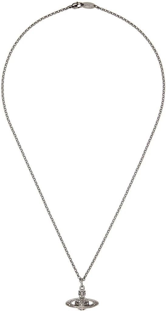 商品Vivienne Westwood|Gunmetal Mini Bas Relief Necklace,价格¥1085,第1张图片