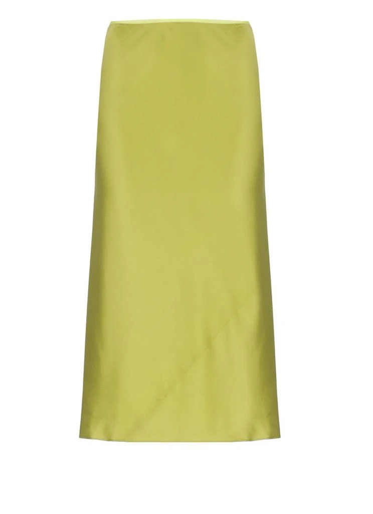 商品Dries Van Noten|Sleek Acid Green Silk Skirt,价格¥2872,第1张图片