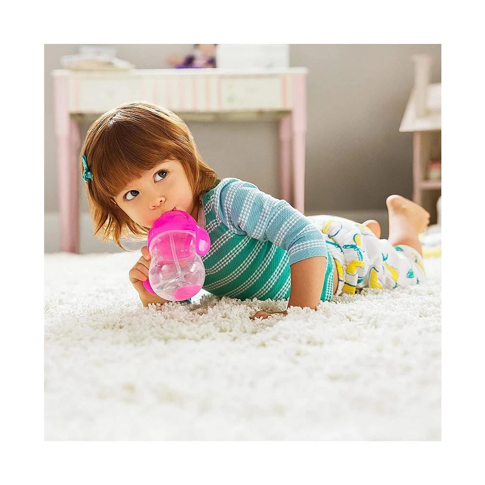 商品Munchkin|Snack Catcher and Toddler Weighted Straw Sippy Cup 4 Piece Set, Girl,价格¥251,第2张图片详细描述
