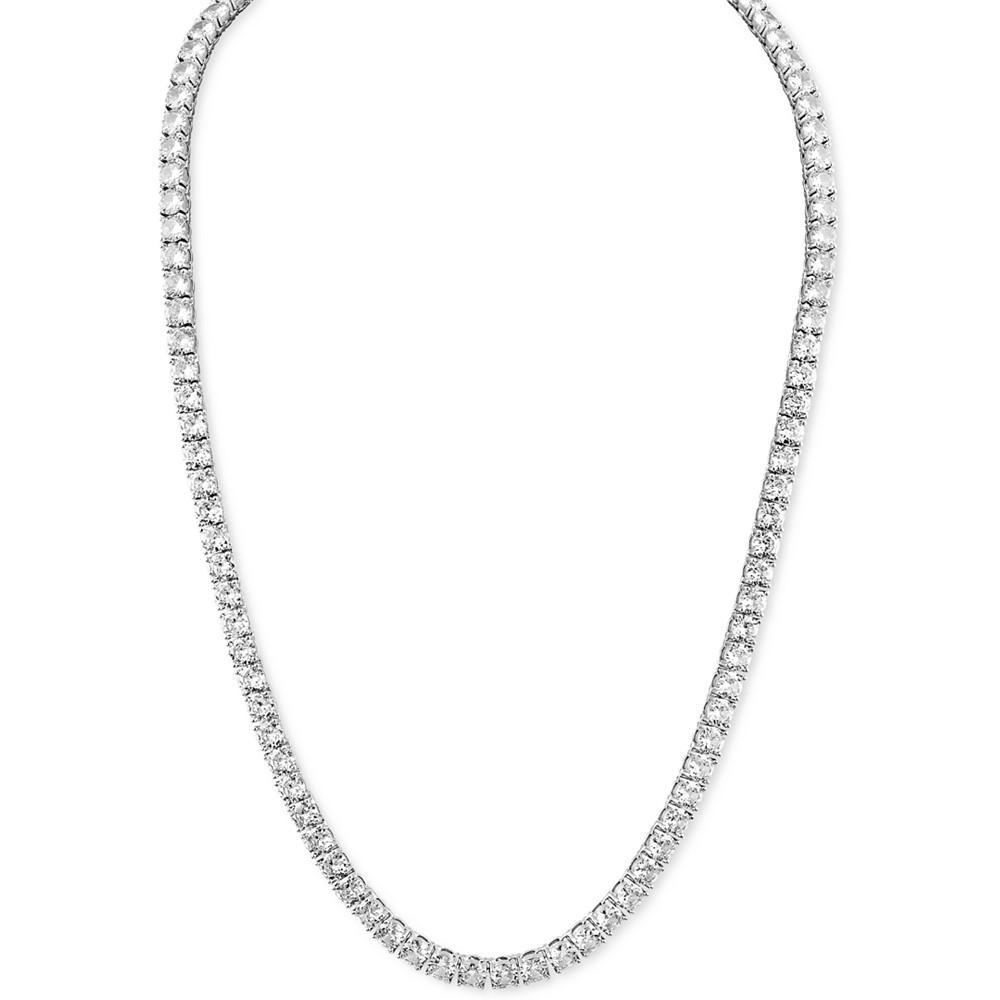 商品Esquire Men's Jewelry|Cubic Zirconia 24" Tennis Necklace in Sterling Silver, Created for Macy's,价格¥5367,第1张图片