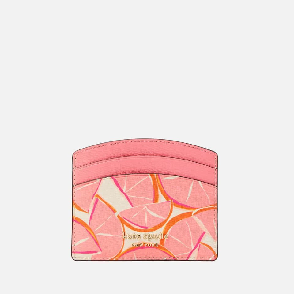 商品Kate Spade|Kate Spade New York Women's Spencer Grapefruit Card Holder - Pink Multi,价格¥282,第1张图片