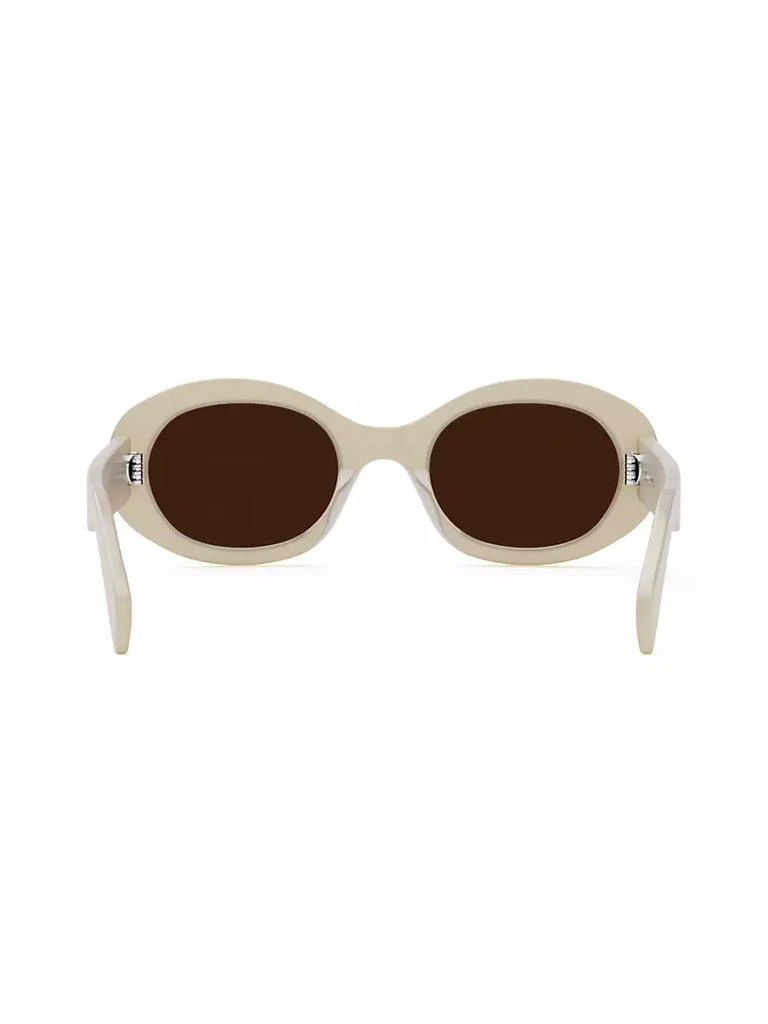 商品Celine|Triomphe 51MM Oval Sunglasses,价格¥3831,第5张图片详细描述