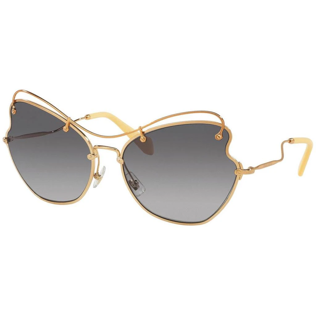 商品Miu Miu|Miu Miu Women's Sunglasses - Antique Gold Metal Frame Grey Lenses | 56RS-7OE3E265,价格¥1134,第1张图片