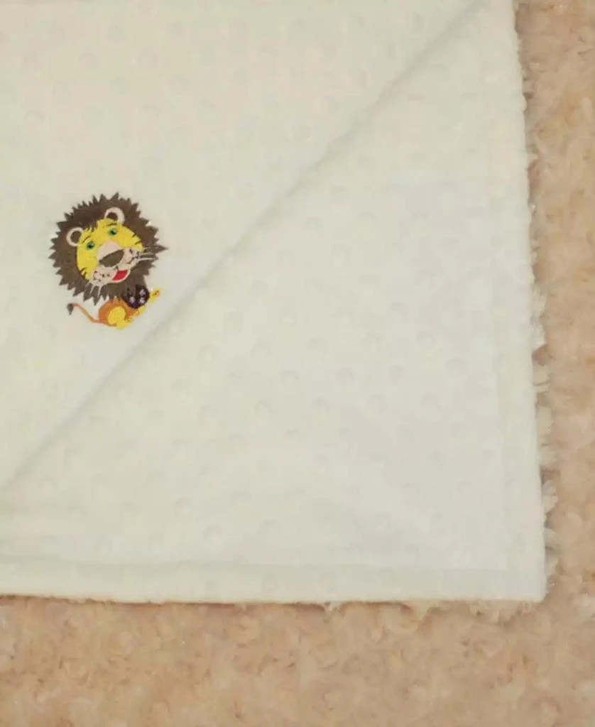 商品Lil' Cub Hub|Minky Baby Boy Girl Blanket With Embroidered Lion,价格¥382,第1张图片