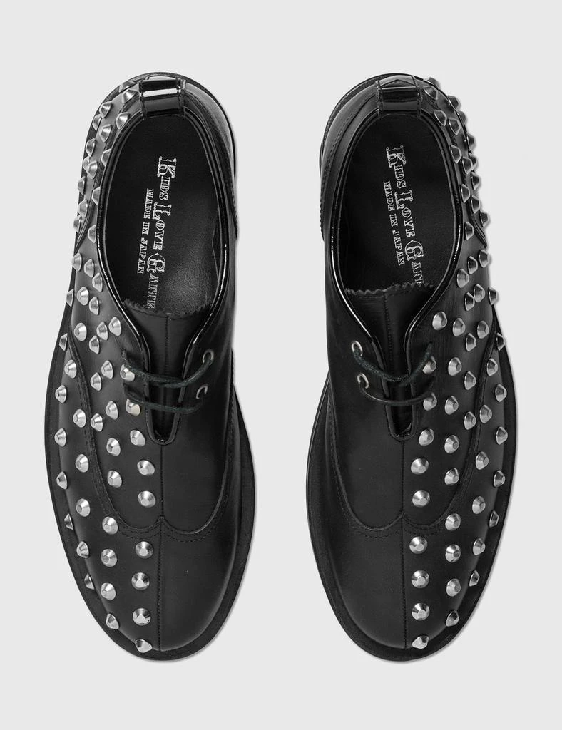 商品[二手商品] Kids Love Gaite|Kids Love Gaite Black Studs Leather Shoe,价格¥1688,第3张图片详细描述