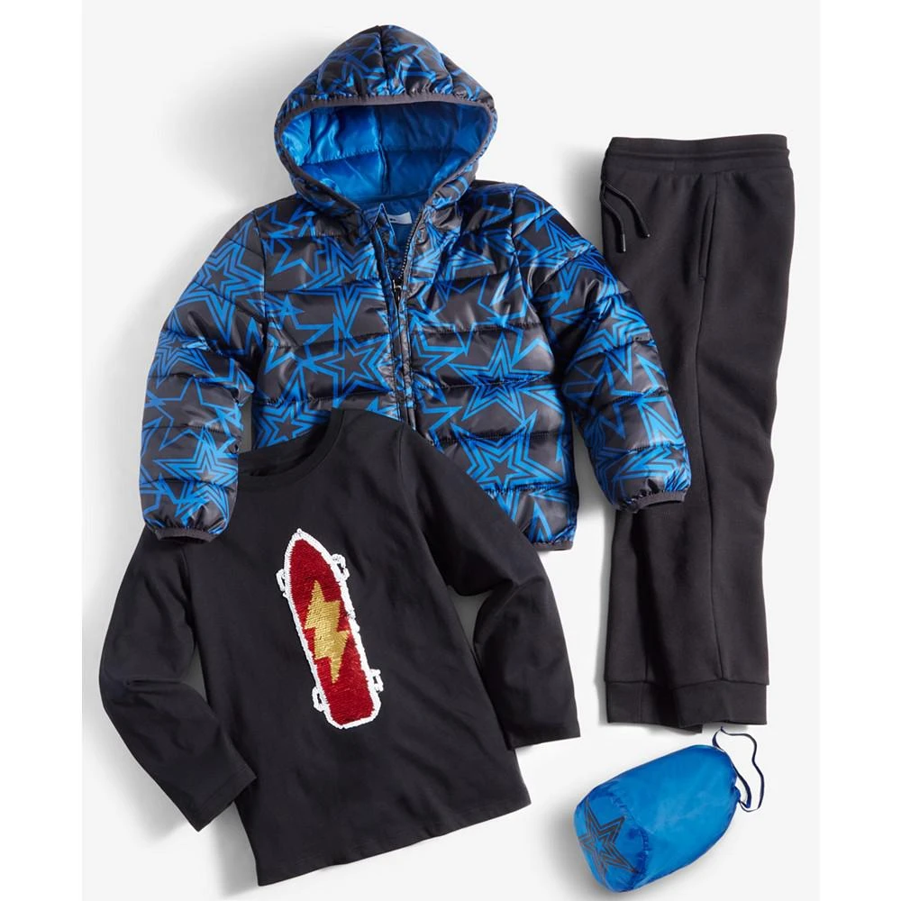 商品Epic Threads|Little Boys Star Packable Puffer Coat, Created for Macy's,价格¥120,第4张图片详细描述