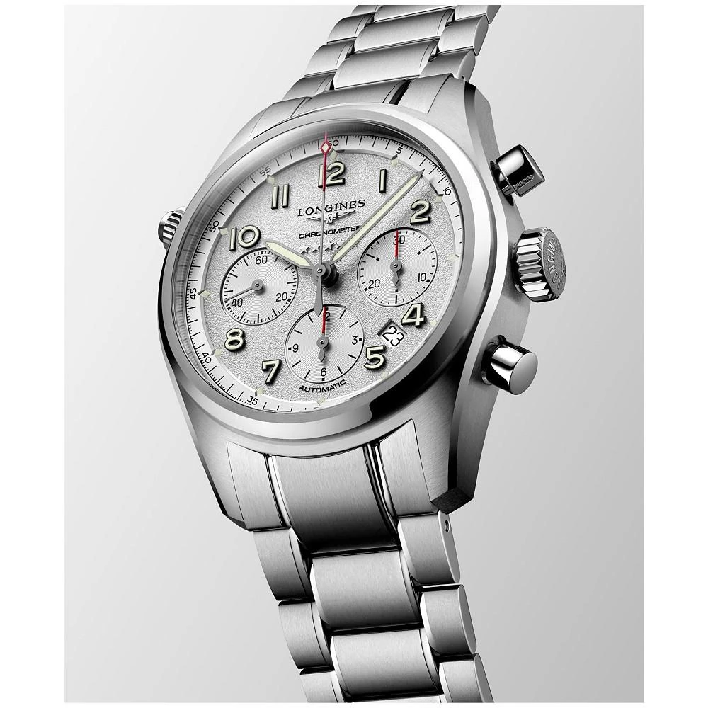 商品Longines|Men's Automatic Spirit Stainless Steel Chronometer Bracelet Watch 42mm,价格¥23209,第2张图片详细描述