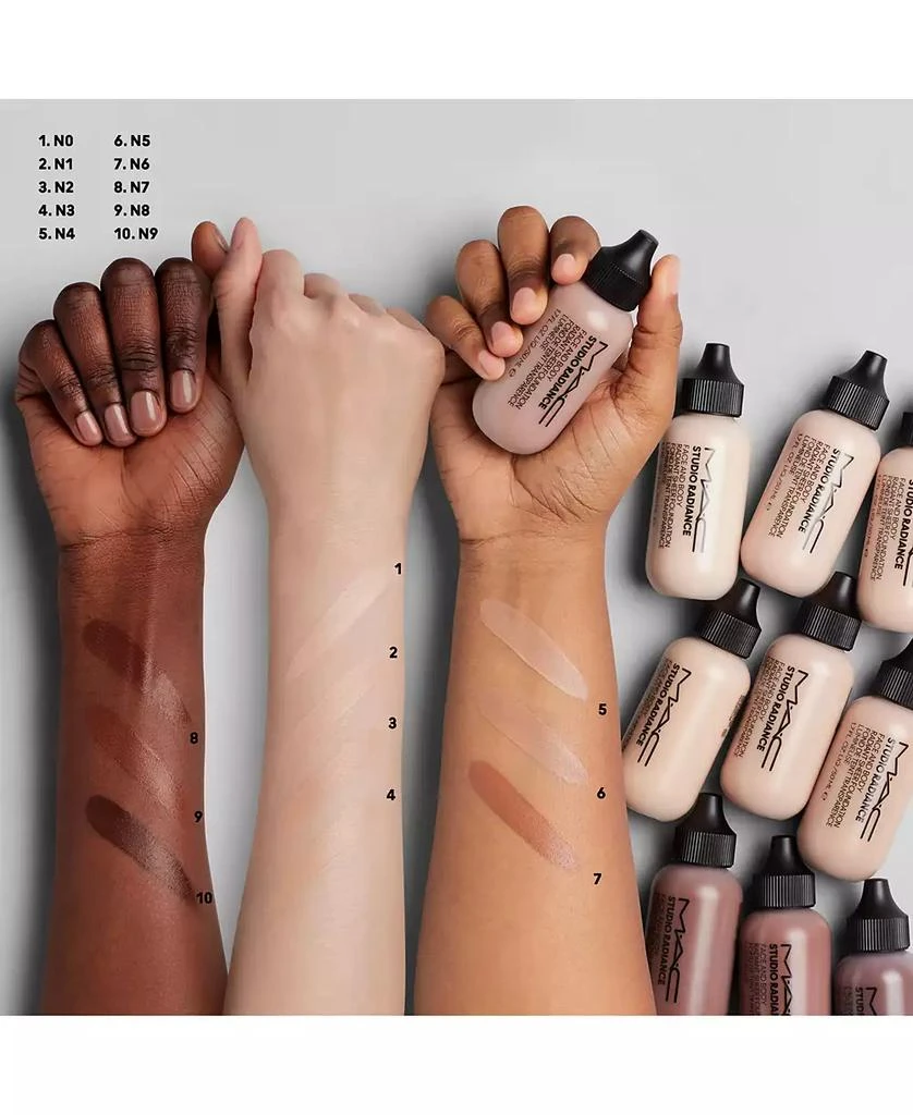 商品MAC|Studio Radiance Face & Body Radiant Sheer Foundation, 1.7 oz.,价格¥323,第2张图片详细描述