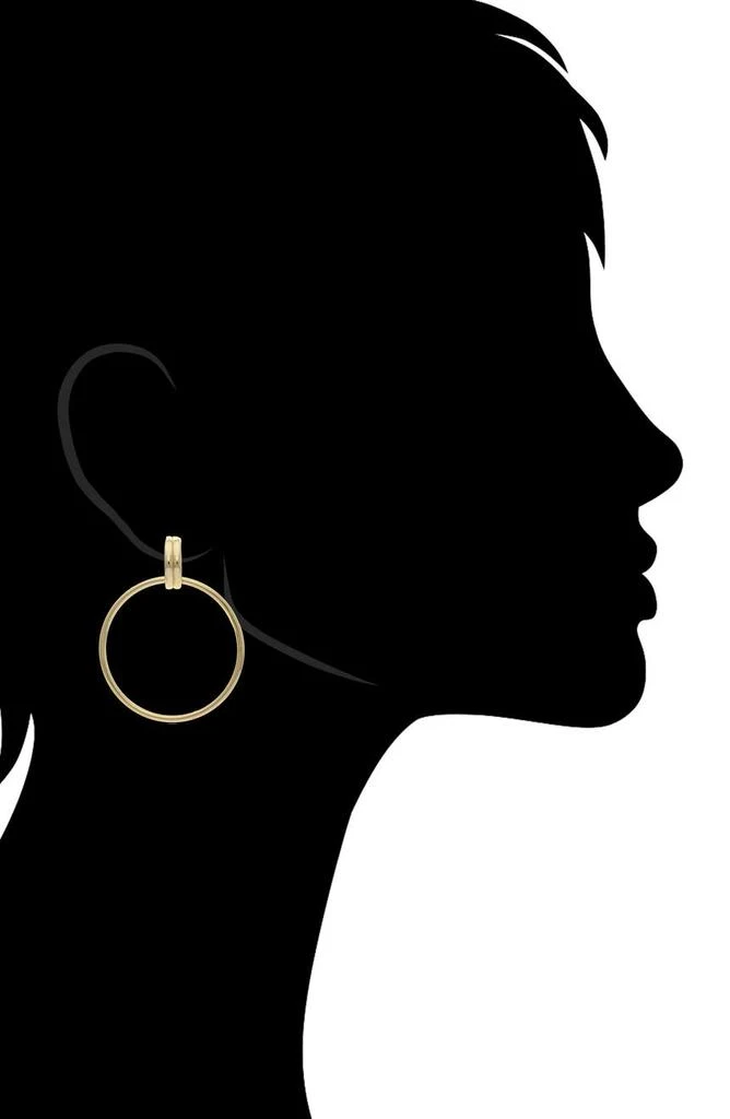 商品Rivka Friedman|18K Yellow Gold Plated Door Knocker Drop Earrings,价格¥557,第2张图片详细描述