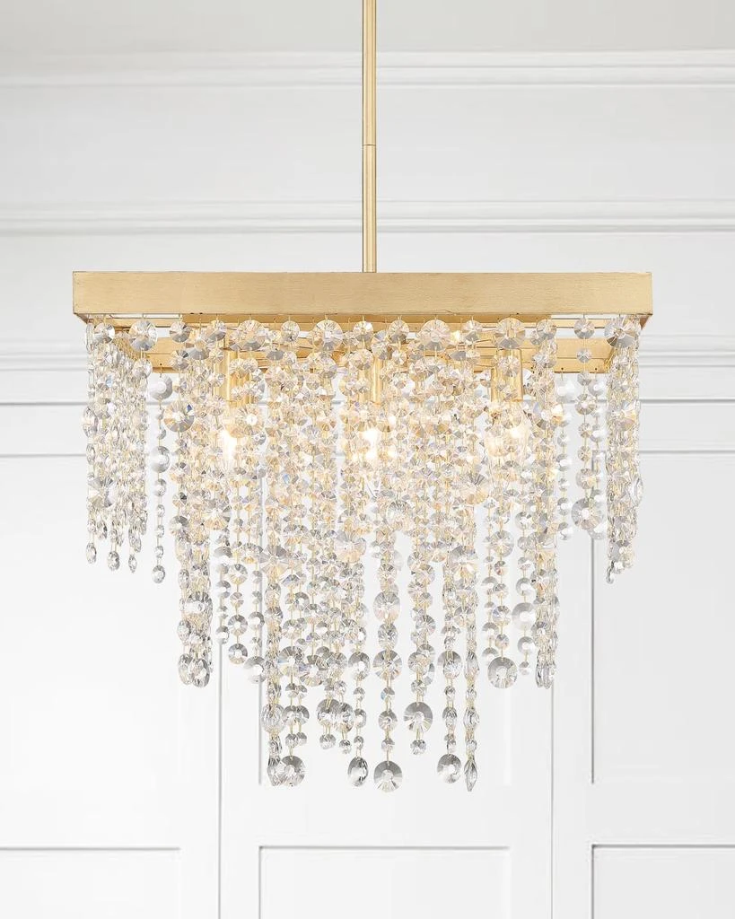商品Crystorama|Winham 8-Light Antique Gold Chandelier,价格¥14519,第3张图片详细描述