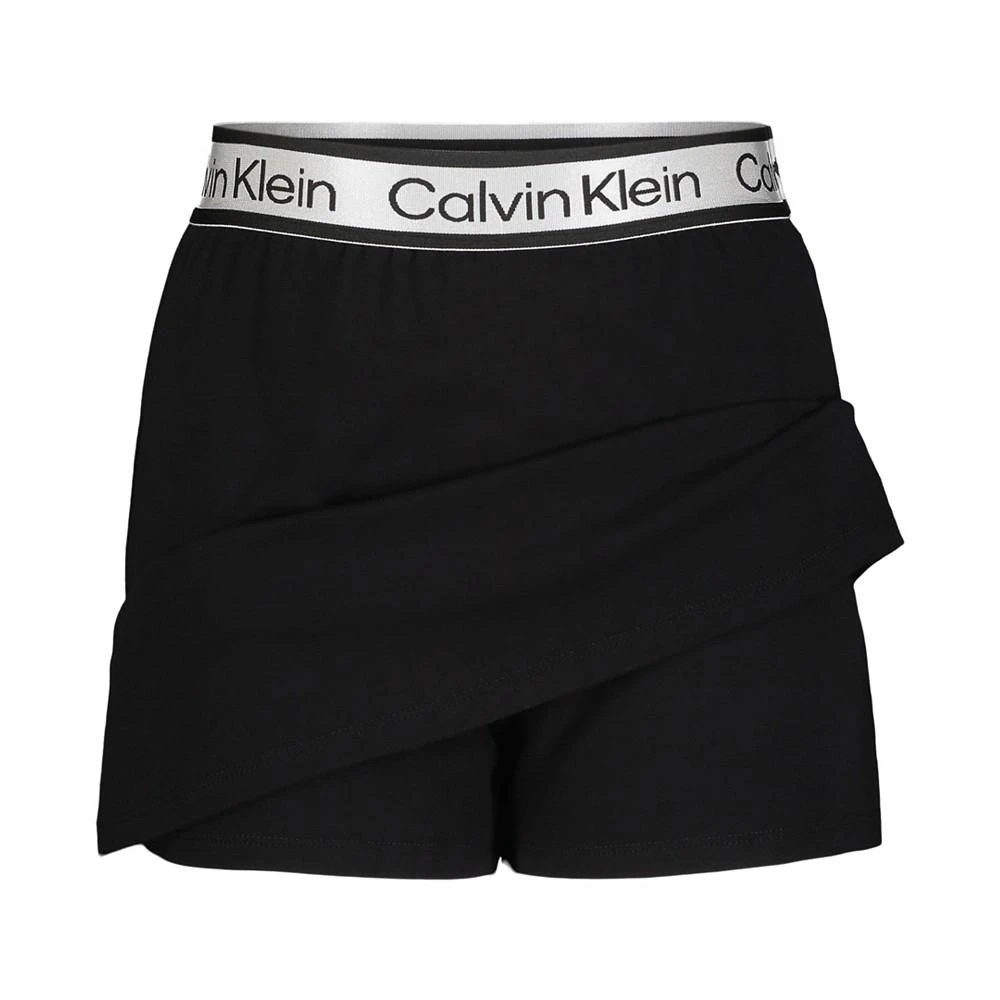 商品Calvin Klein|Big Girls Logo Waist Jersey Skater Skort,价格¥160,第3张图片详细描述