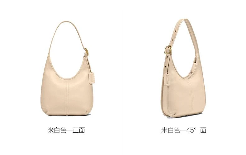 商品Coach|香港直邮coach蔻驰女士皮革简约月牙包单肩包秋冬C2265B4IY,价格¥3458,第3张图片详细描述