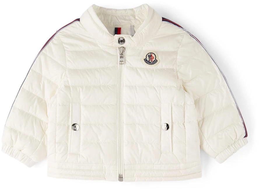 商品Moncler|Baby Off-White Down Anderm Biker Jacket,价格¥3441,第1张图片
