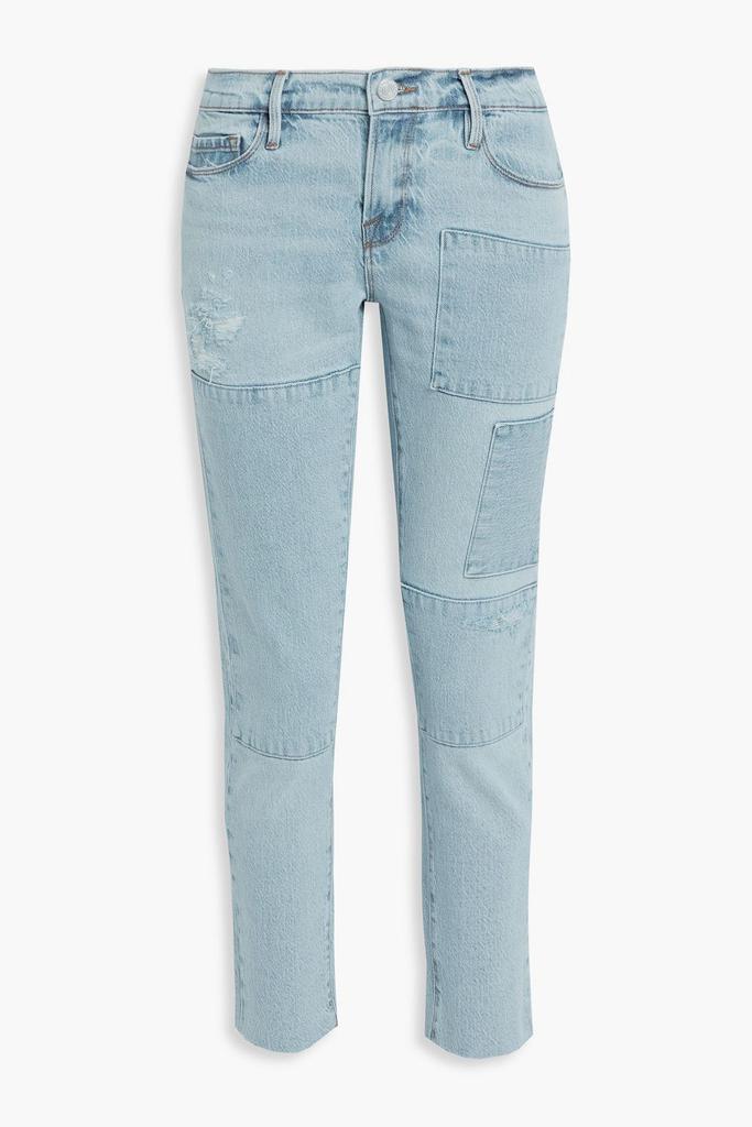 Le Garcon cropped distressed boyfriend jeans商品第3张图片规格展示