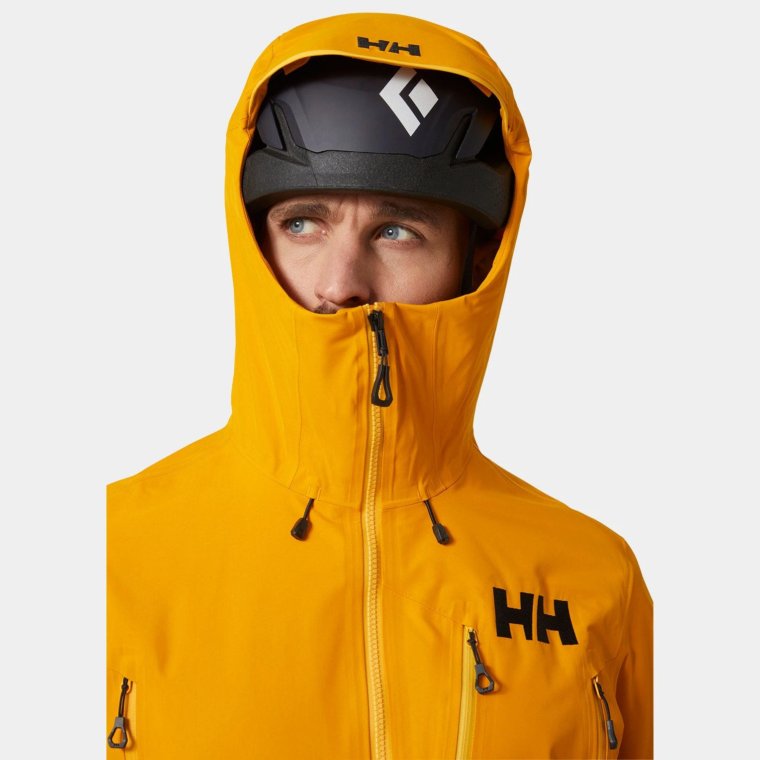 商品Helly Hansen|Helly Hansen 男士户外冲锋衣 62938328CLOUDBERRY 黄色,价格¥2450,第4张图片详细描述