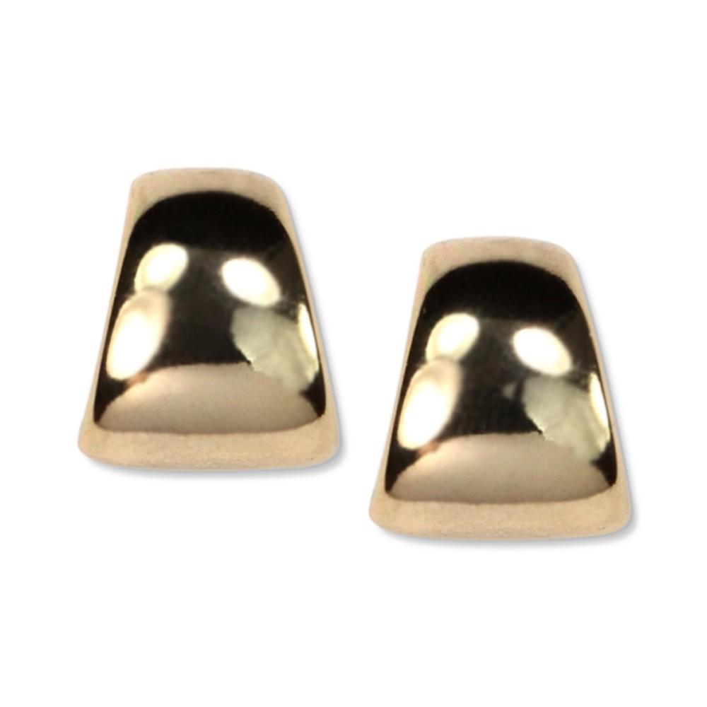 Gold-Tone Button Post Earrings商品第1张图片规格展示