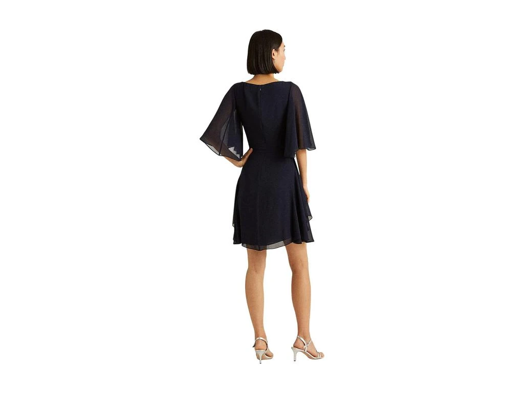 商品Ralph Lauren|Ruffled Georgette Cocktail Dress,价格¥1097,第3张图片详细描述