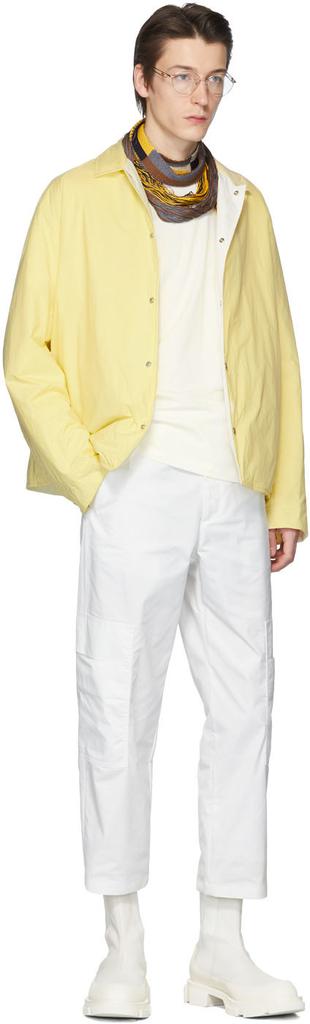 White Jersey Long Sleeve T-Shirt商品第5张图片规格展示