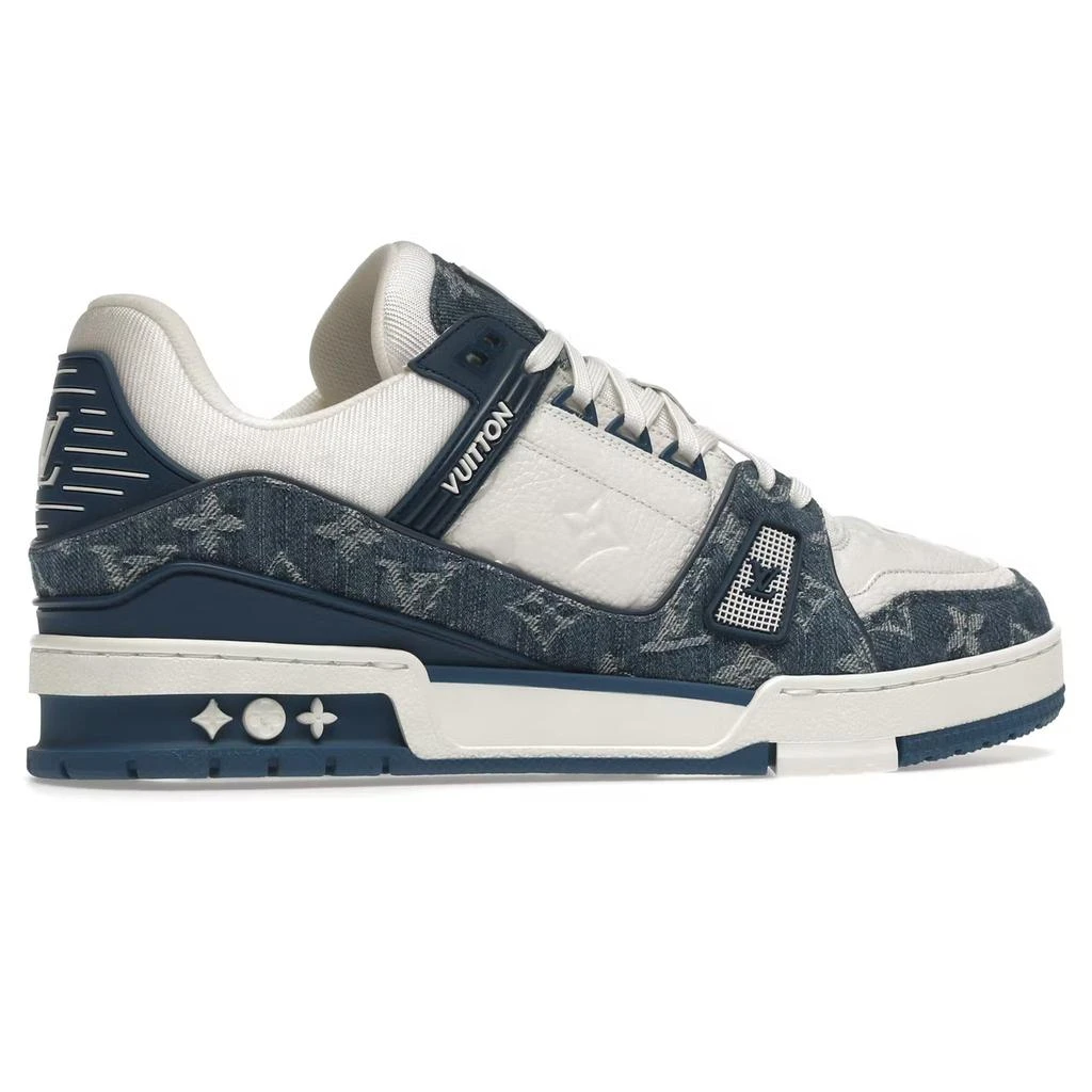 商品Louis Vuitton|Louis Vuitton LV Monogram Blue Denim Sneaker,价格¥10845,第3张图片详细描述