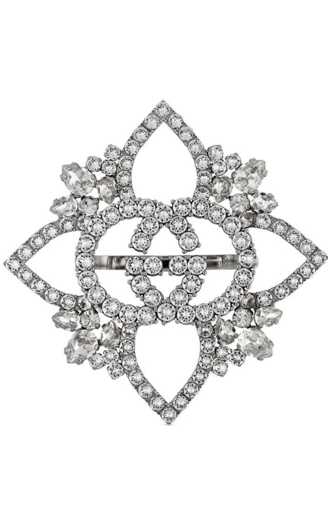 商品Gucci|Crystal Interlocking GG Flower Multi-finger Ring,价格¥5908,第1张图片