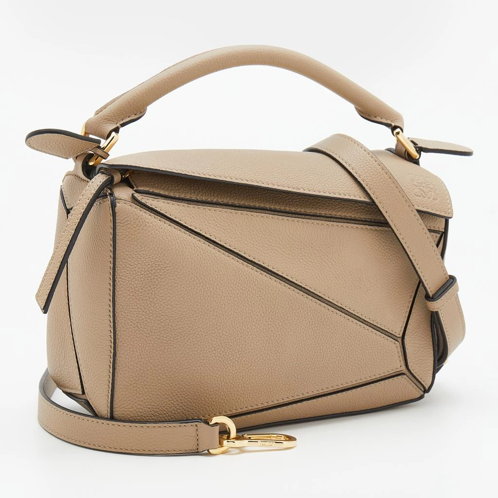 商品Loewe|Loewe Beige Leather Small Puzzle Shoulder Bag,价格¥15322,第3张图片详细描述