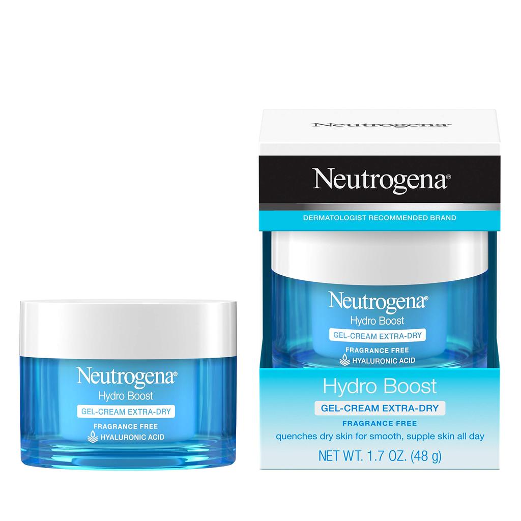 Neutrogena Hydro Boost Face Moisturizer with Hyaluronic Acid for Extra Dry Skin, Fragrance Free, Oil-Free, Non-Comedogenic Gel Cream Face Lotion, 1.7 oz商品第2张图片规格展示