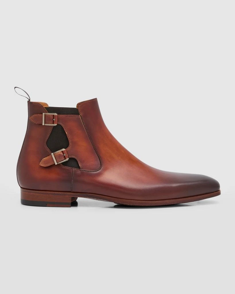 商品Magnanni|Men's Caspe Double-Buckle Chelsea Boots,价格¥2080,第1张图片