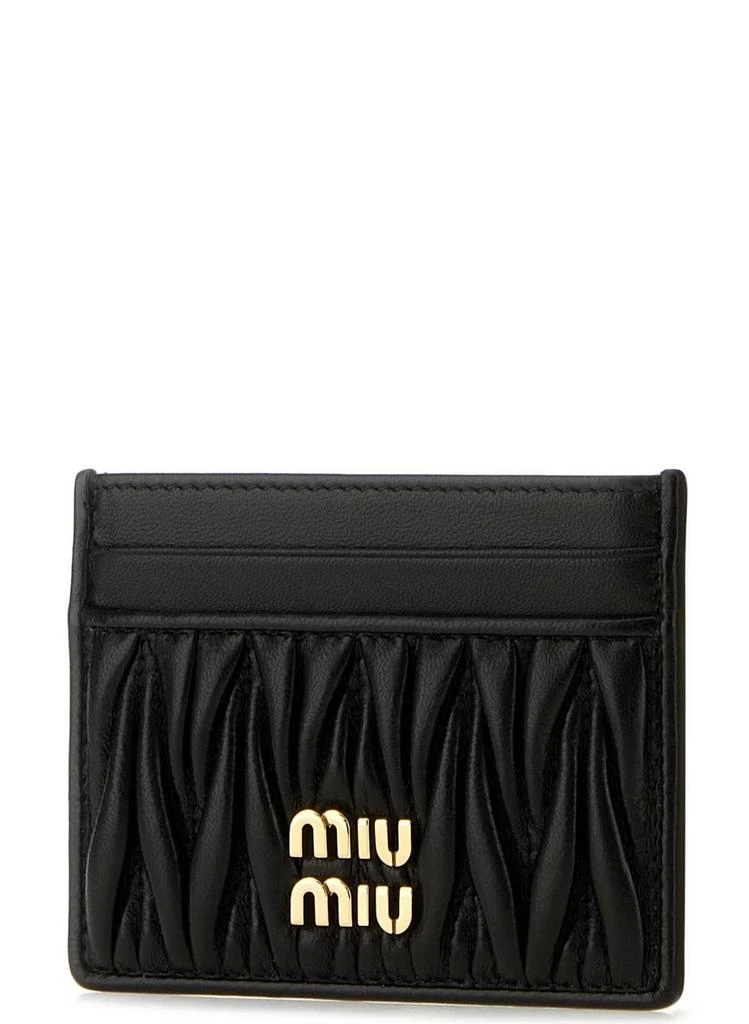 商品Miu Miu|Miu Miu Logo-Lettering Cardholder,价格¥3056,第3张图片详细描述